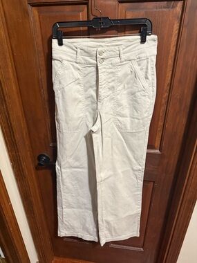 Wrap Stretch Cotton Flared Trouser Size 8/32”